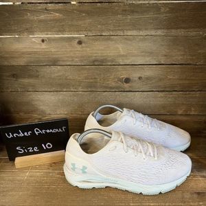 Womens Under Armour HOVR Sonic 3 White Athletic Running Shoes Size 10 M GUC‎